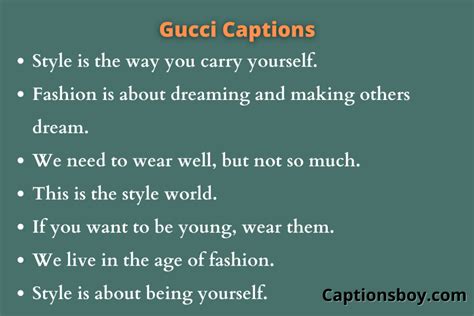 gucci caption for instagram|Gucci captions for instagram .